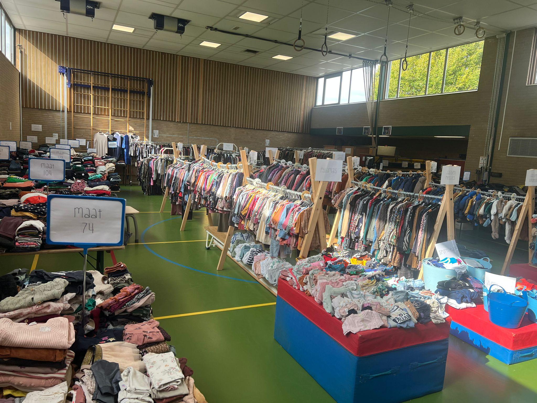Kinderkleding op de beurs